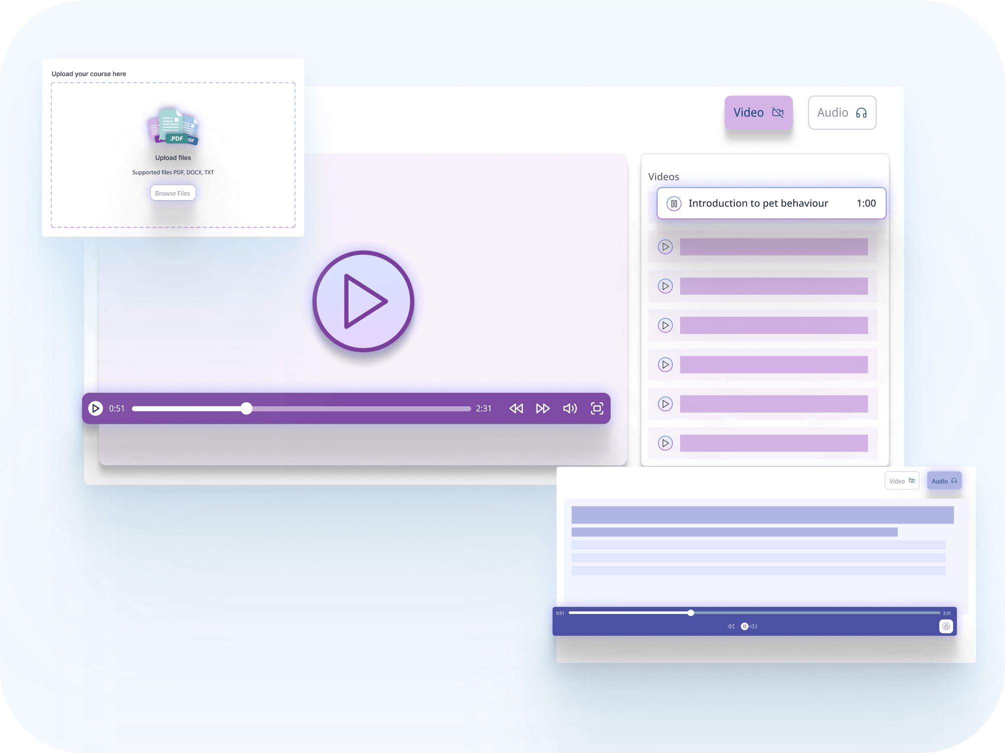 Learn Your Way with Multi-Format Content