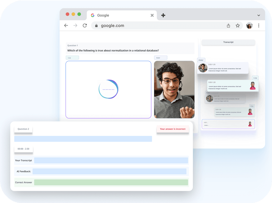 Mock Oral Exams with AI Evaluation image