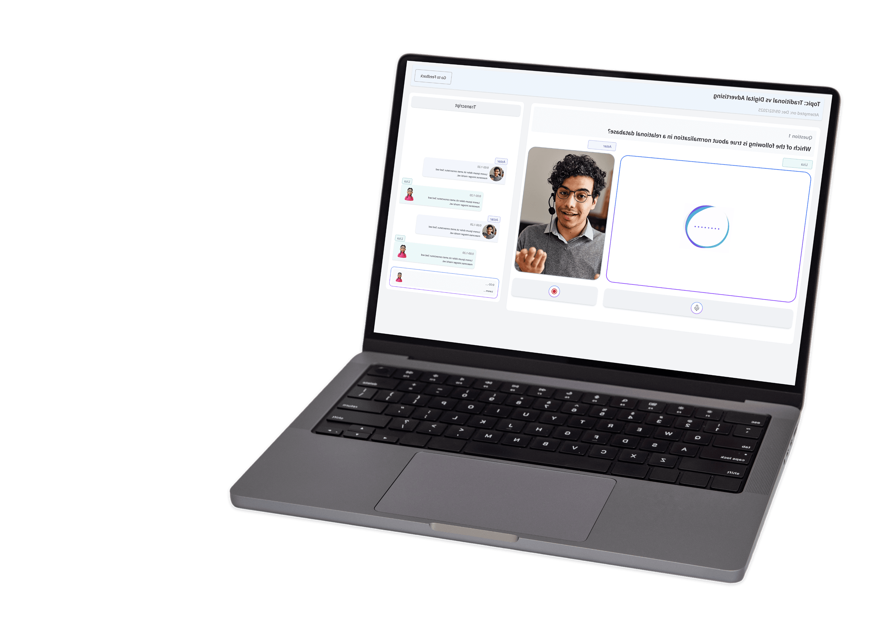 Laptop showing Campus Ready platform