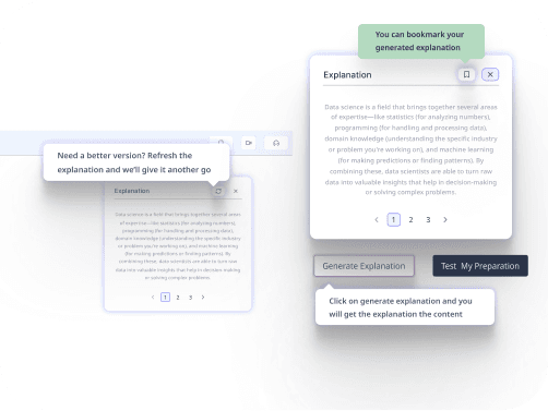 Instant explanations process